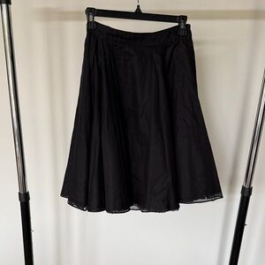 Odille Classic Black A-Line Skirt